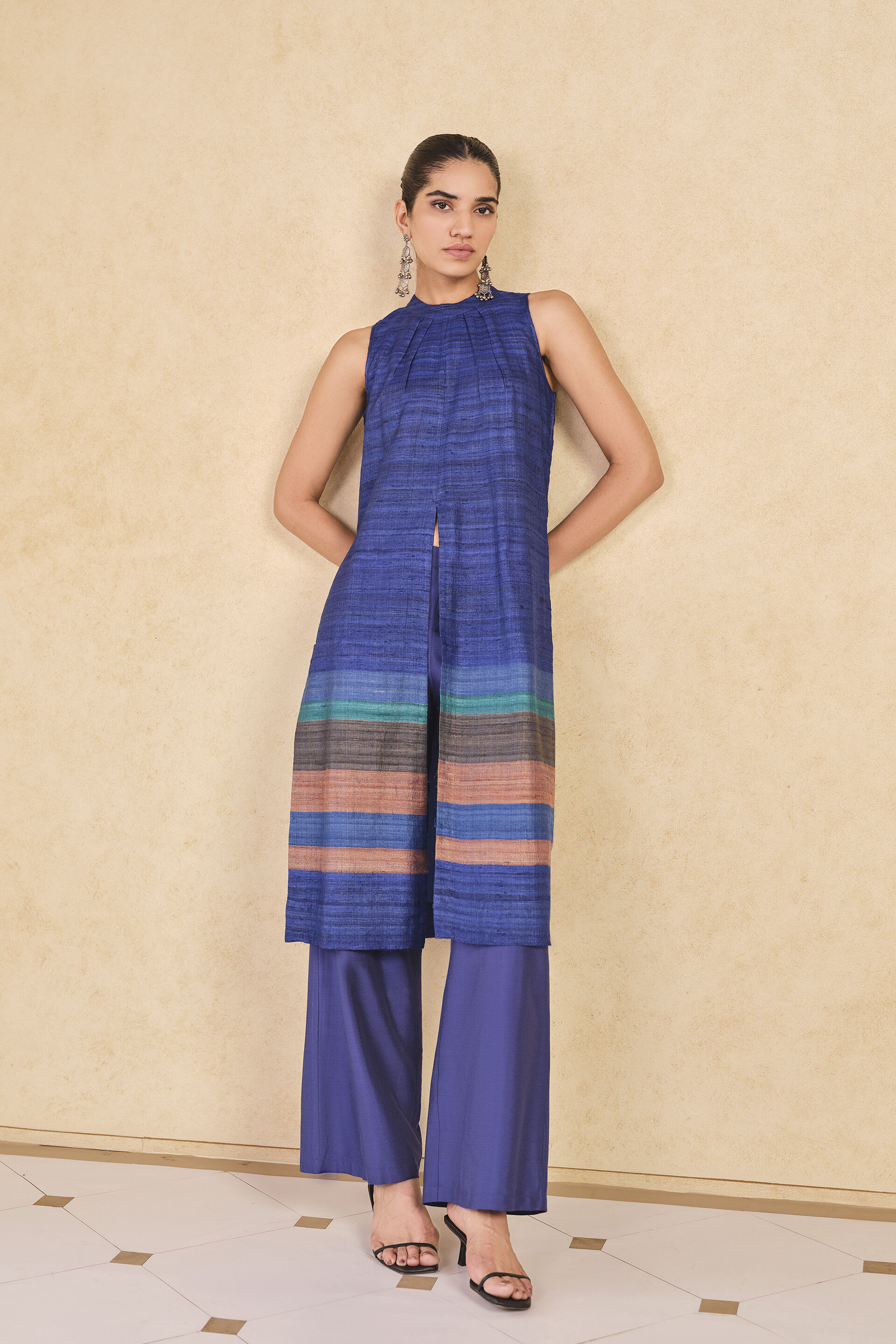 Zella Silk Co-ord - Blue, Blue, image 1